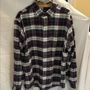 Daniel Cremieux Green and Red Plaid Shirt